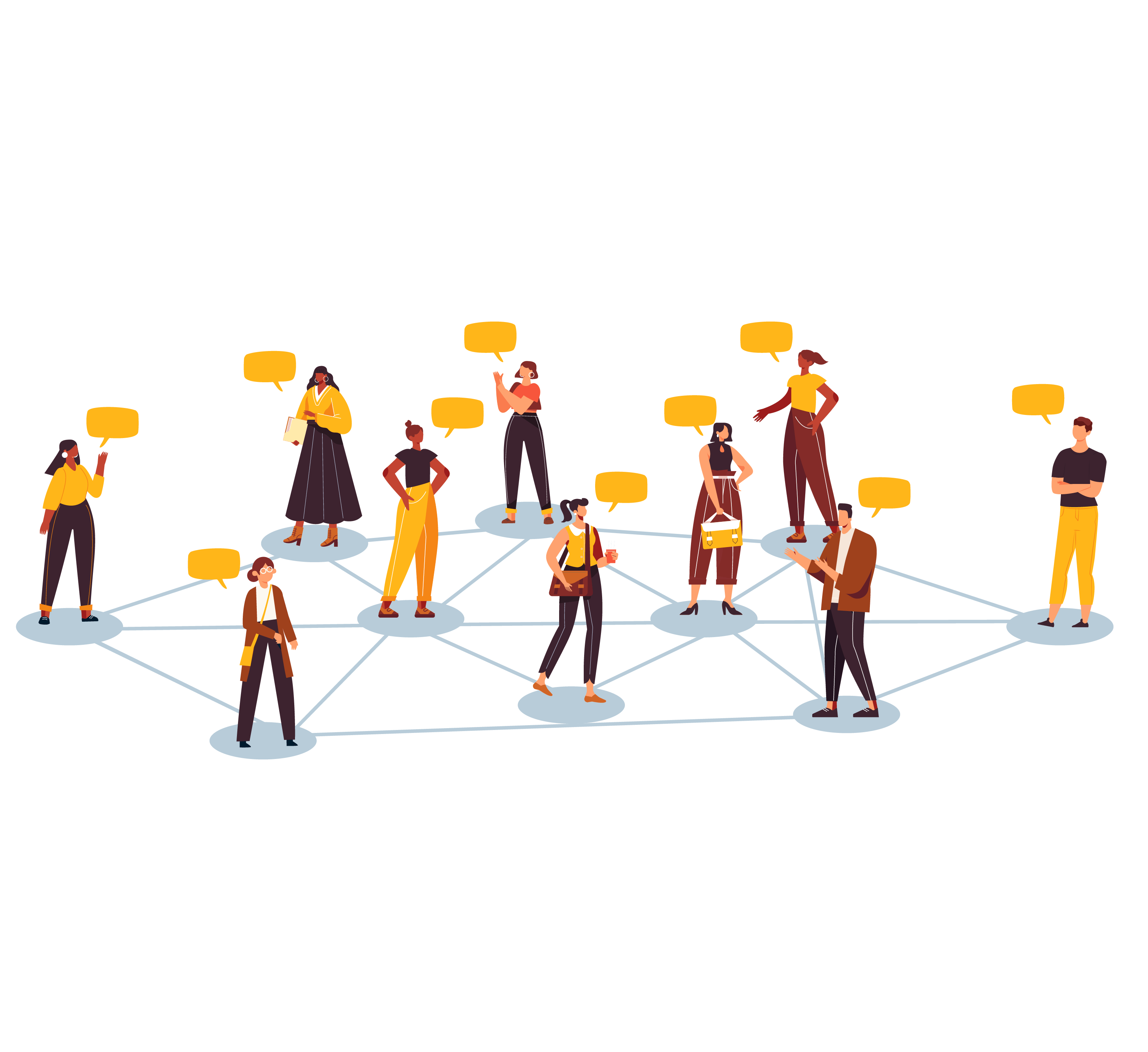 A strong social network is essential — illustration