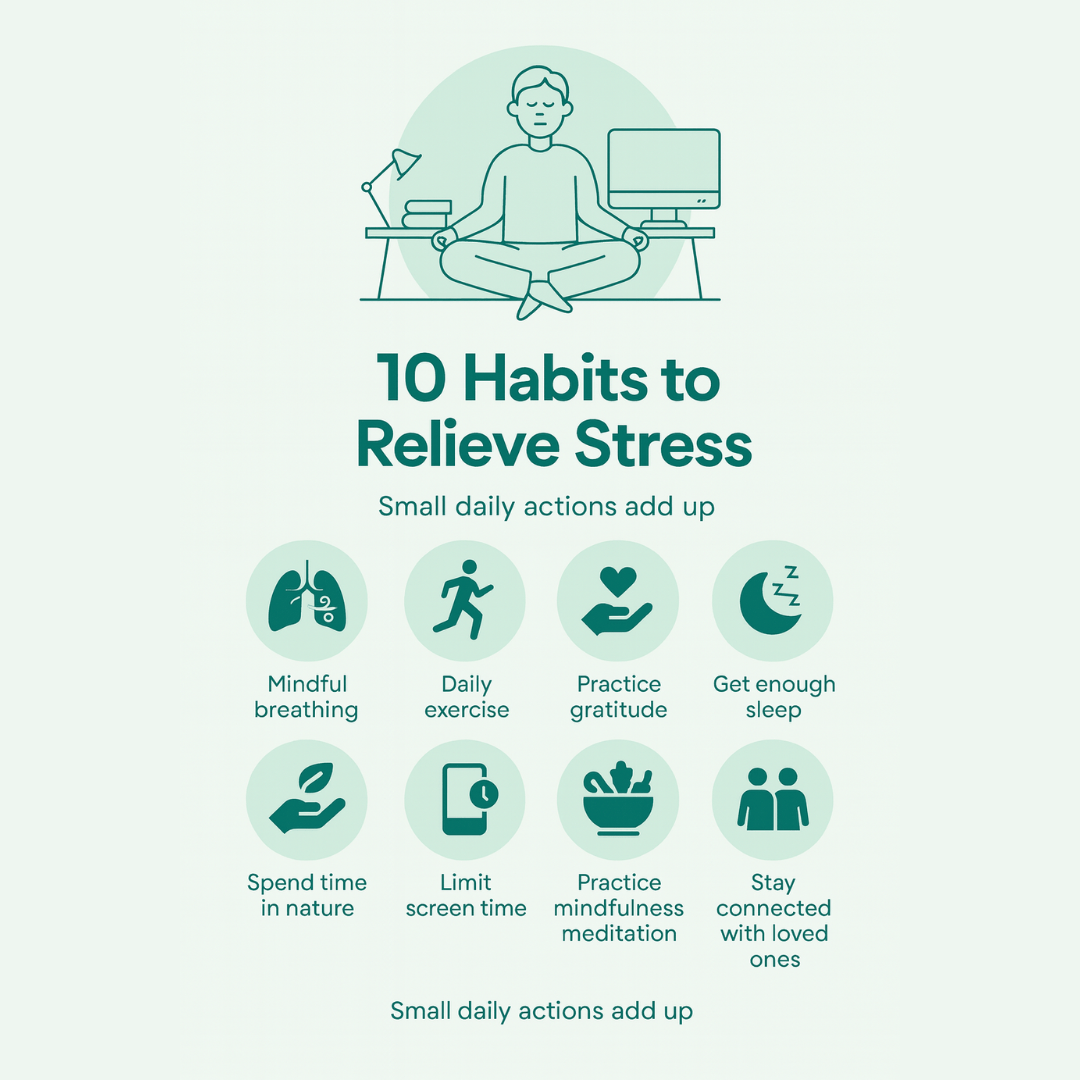 Healthy stress management habits